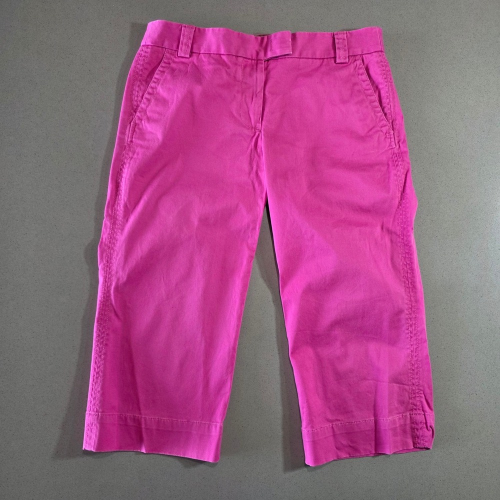 J.Crew Favorite Fit Stretch Chino Crop Pants Pink Size 8